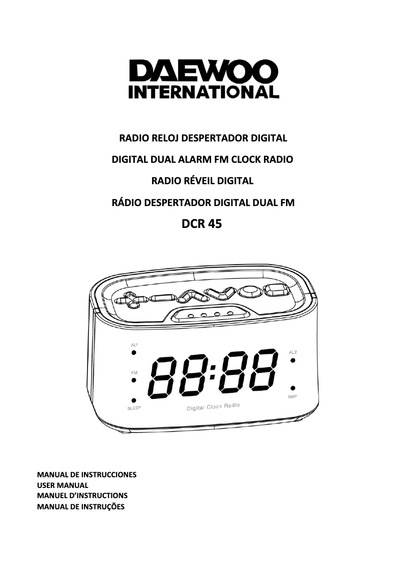 Page 1 de la notice Manuel utilisateur Daewoo DCR-45