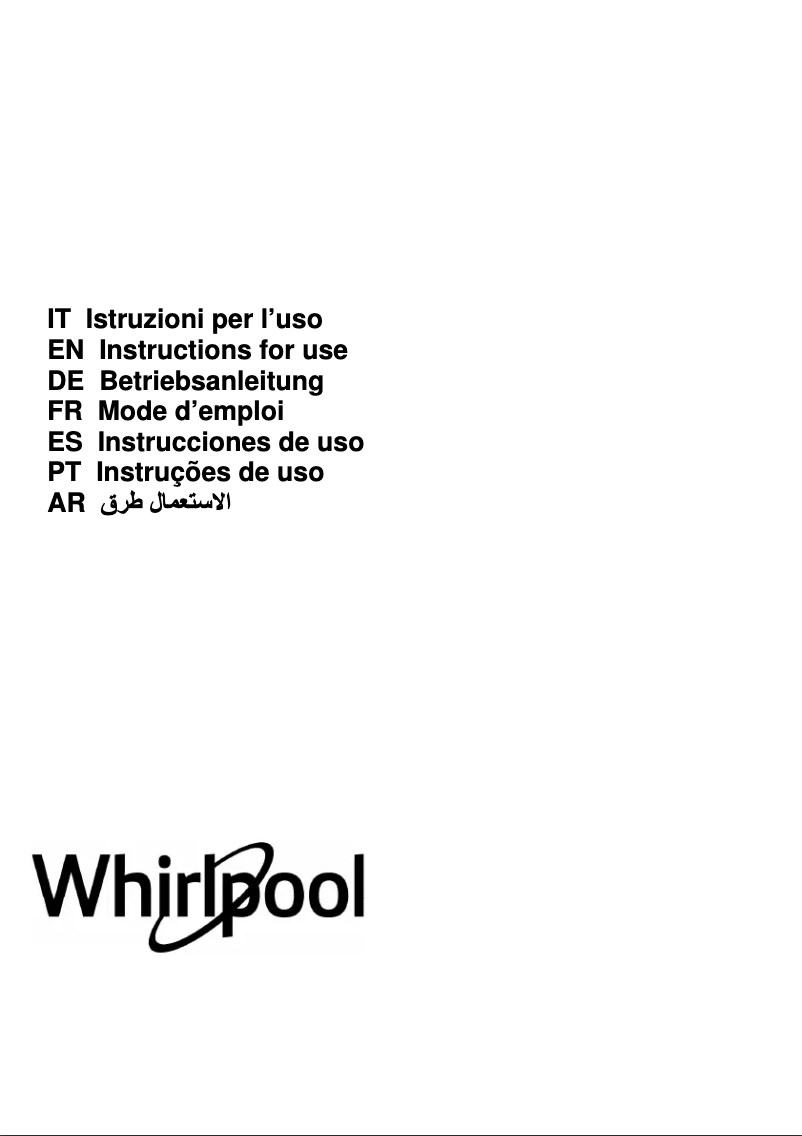 Page 1 de la notice Mode d'emploi Whirlpool WSLCSE 65 AS GR/1