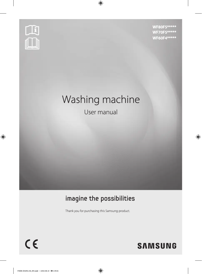 Página 1 del manual Manual de usuario Samsung WF70F5EDW4X