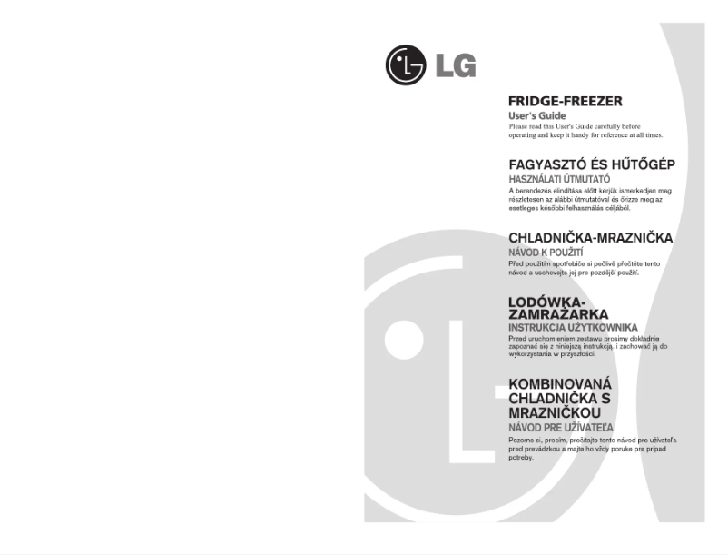 Page 1 of the manual User Manual LG GR-B399BLQA