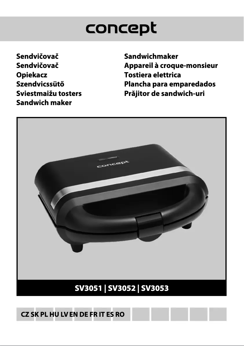 Page 1 de la notice Manuel utilisateur Concept SV3053