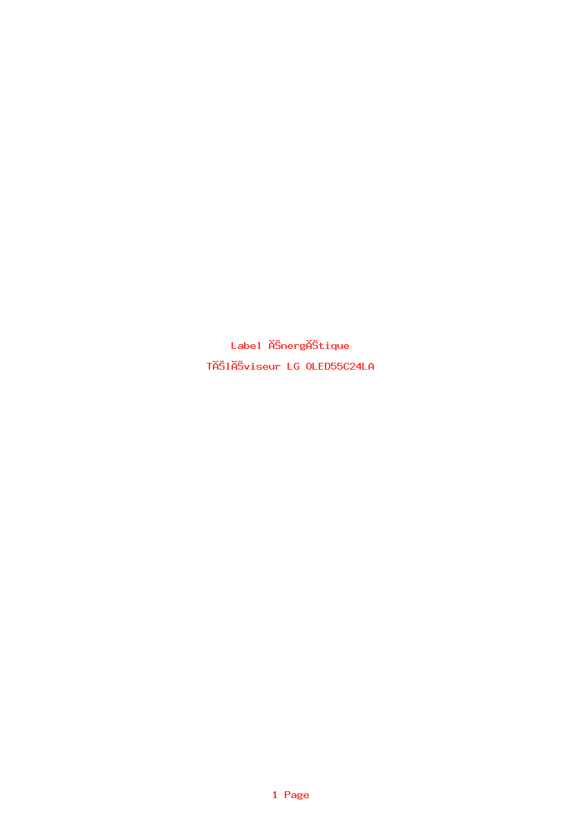 Image de la première page du manuel de l'appareil OLED55C24LA