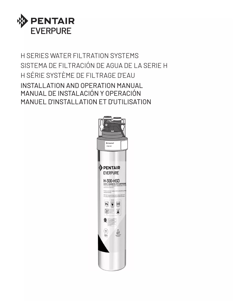 Page 1 de la notice Instructions / montage Everpure H-54