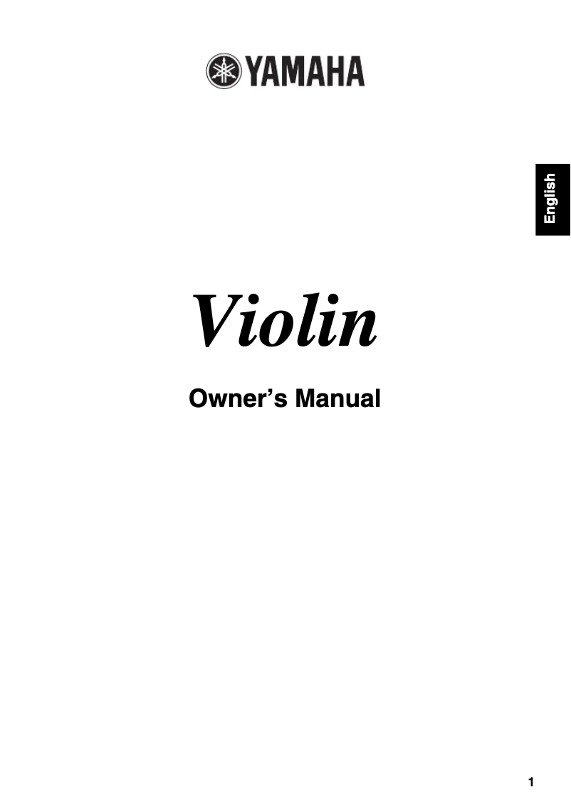 Page 1 de la notice Manuel utilisateur Yamaha YVN100S