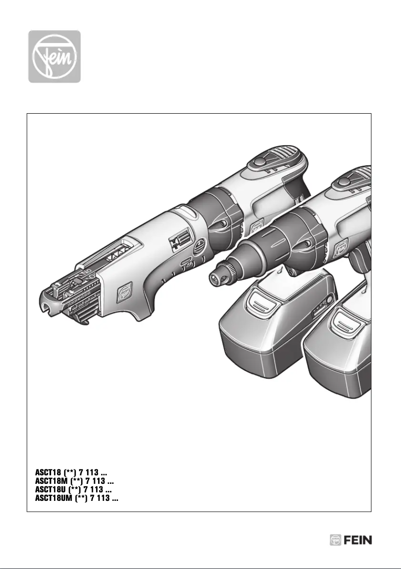 Page 1 de la notice Manuel utilisateur Fein ASCT 18 Select
