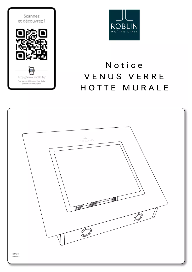 Page 1 de la notice Manuel utilisateur Roblin Venus