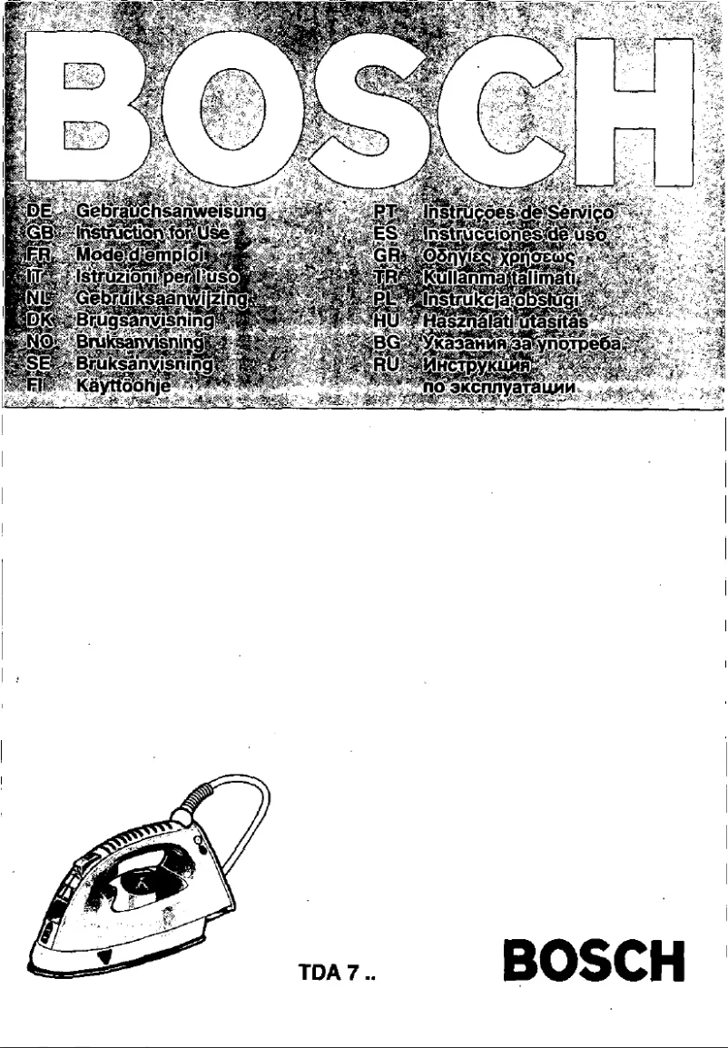 Page 1 de la notice Manuel utilisateur Bosch TDA7351