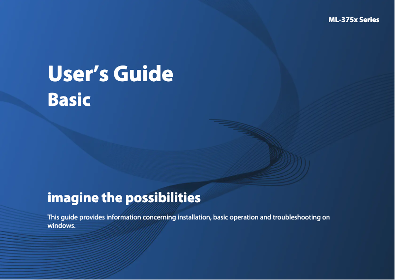 Página 1 del manual Manual de usuario Samsung ML-3753ND