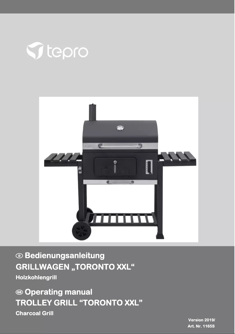 Page 1 de la notice Manuel utilisateur tepro Toronto XXL