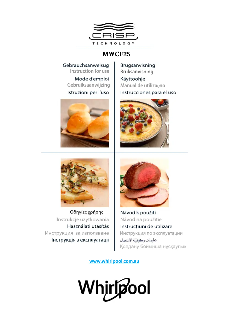 Página 1 del manual Manual de usuario Whirlpool MWCF25BK