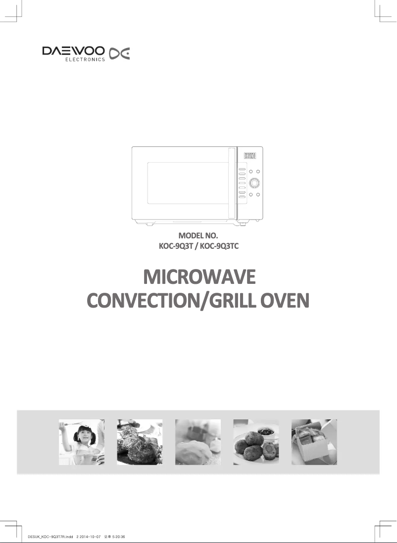 Page 1 de la notice Manuel utilisateur Daewoo KOC-9Q3TC