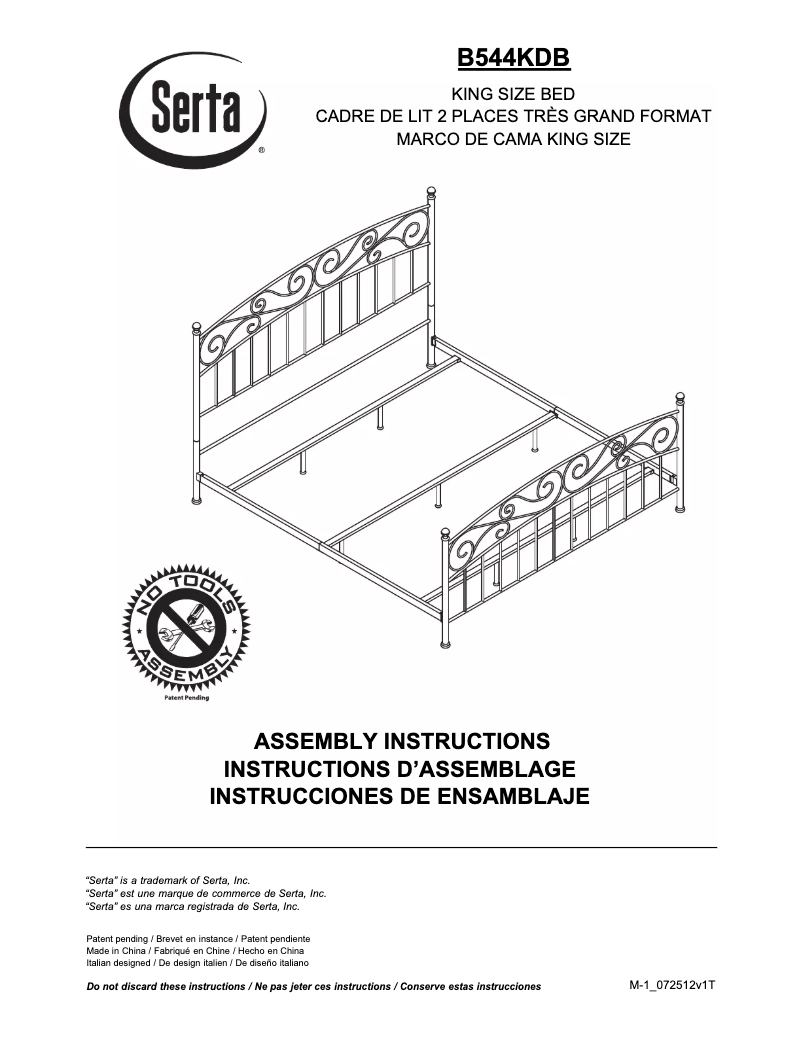 Image de la première page du manuel de l'appareil B544