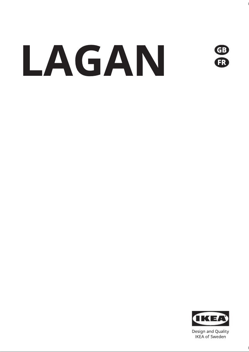 Page 1 de la notice Manuel utilisateur Ikea LAGAN 104.756.20