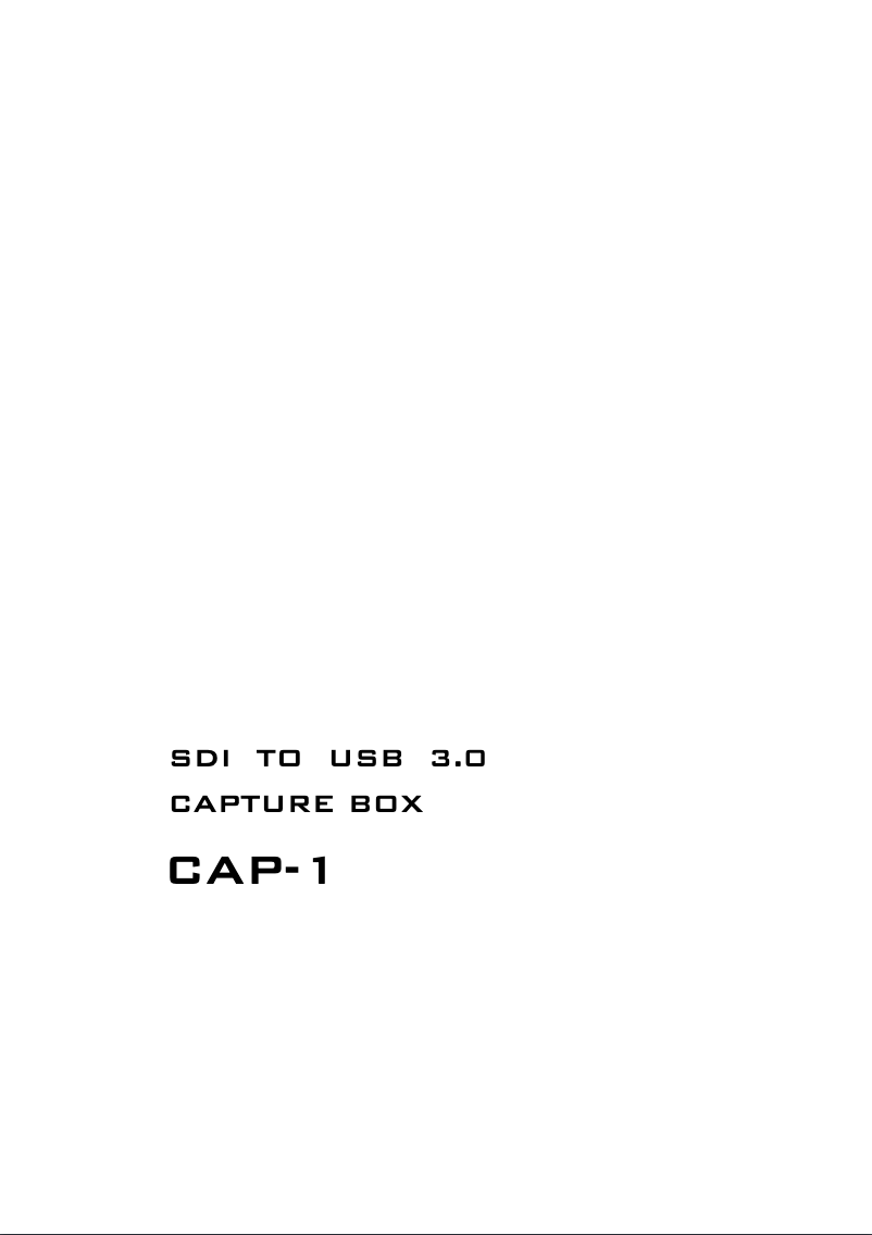 Page 1 of the manual User Manual DataVideo CAP-1