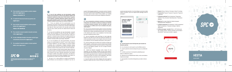 Página 1 del manual Manual de usuario SPC HESTIA