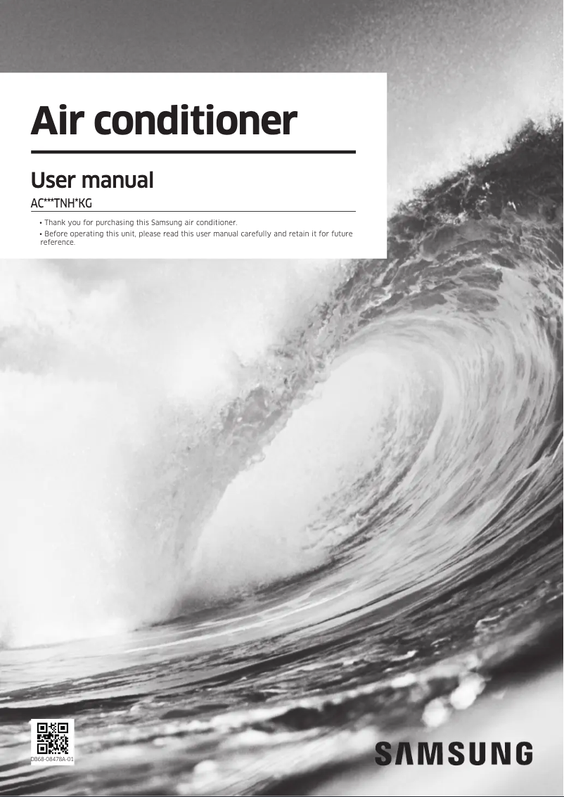 Página 1 del manual Manual de usuario Samsung AC100TNHDKG