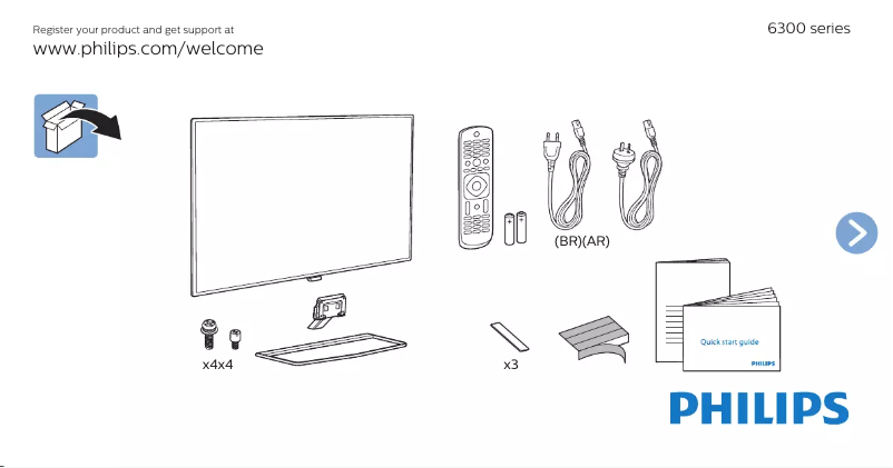 Page n°1 - Manuel utilisateur Philips 40PUG6300