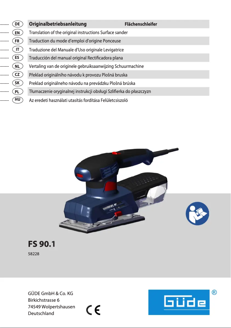 Page 1 de la notice Manuel utilisateur Güde FS 90.1