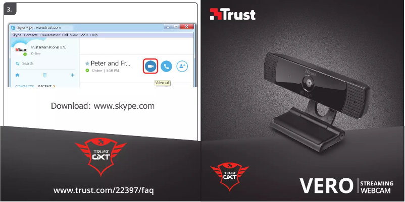 Page 1 de la notice Manuel utilisateur Trust GXT 1160