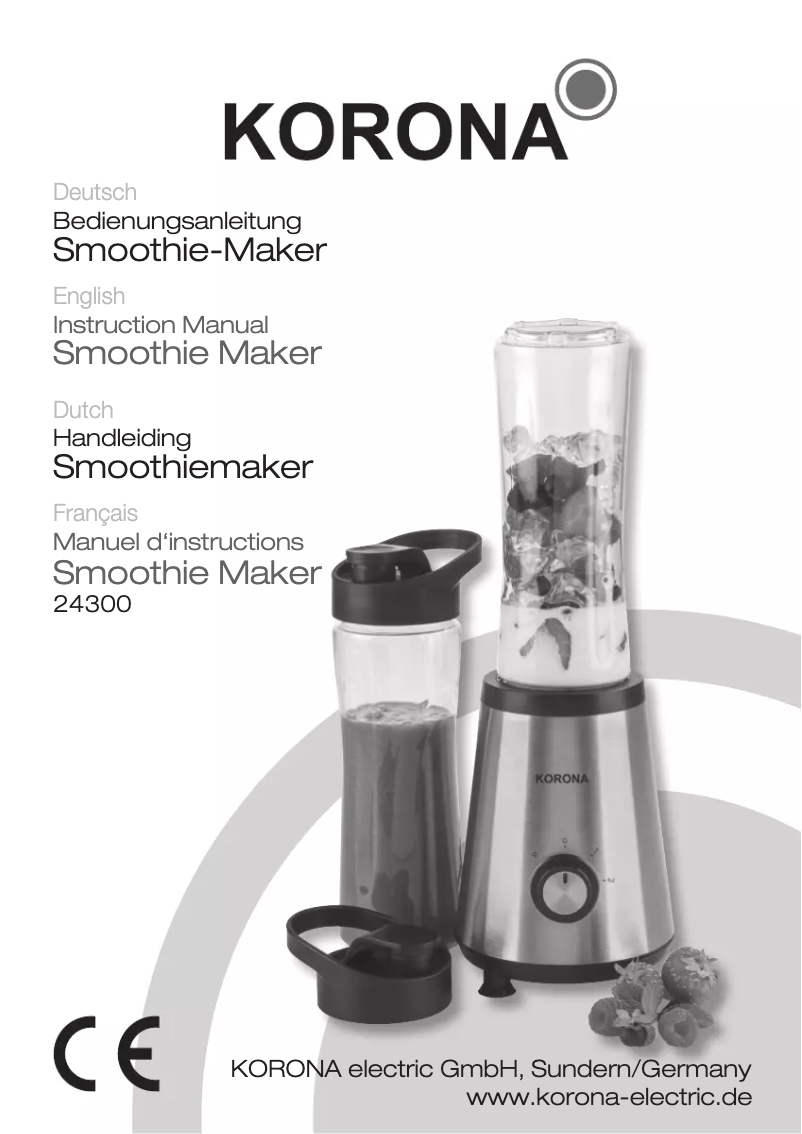 Page 1 de la notice Manuel utilisateur Korona 24300