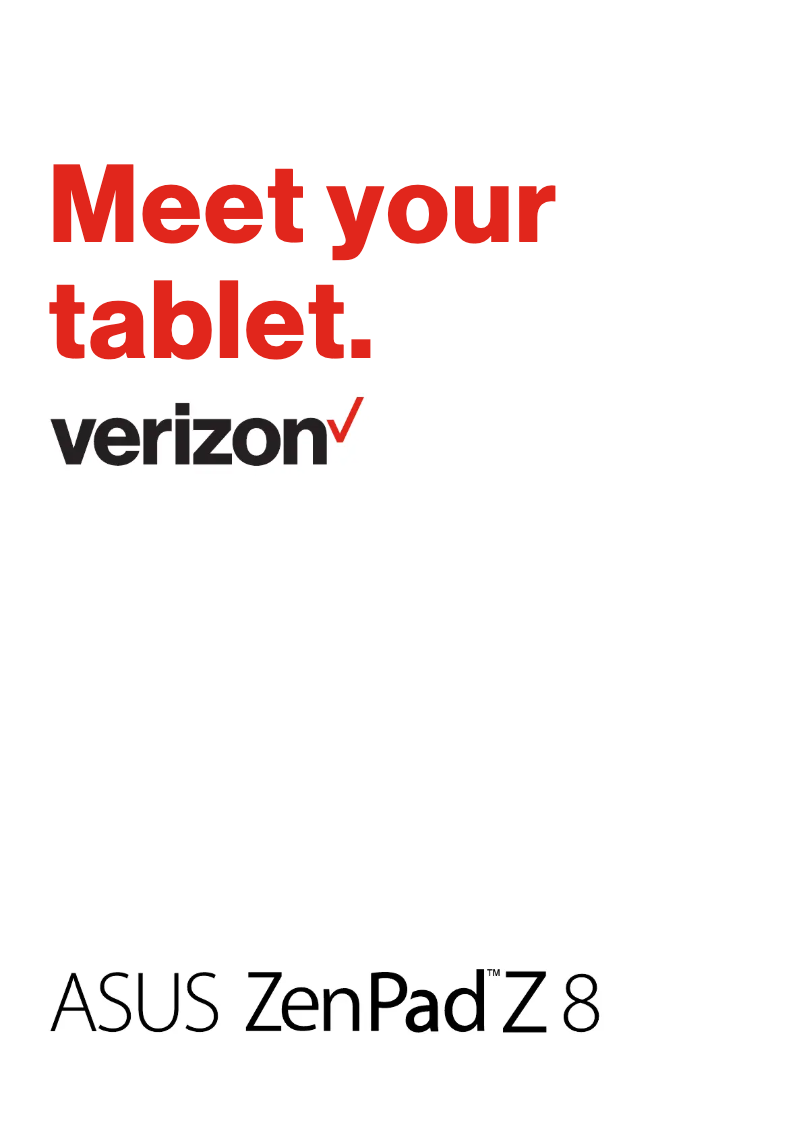 Page 1 de la notice Manuel utilisateur Asus ZenPad Z8