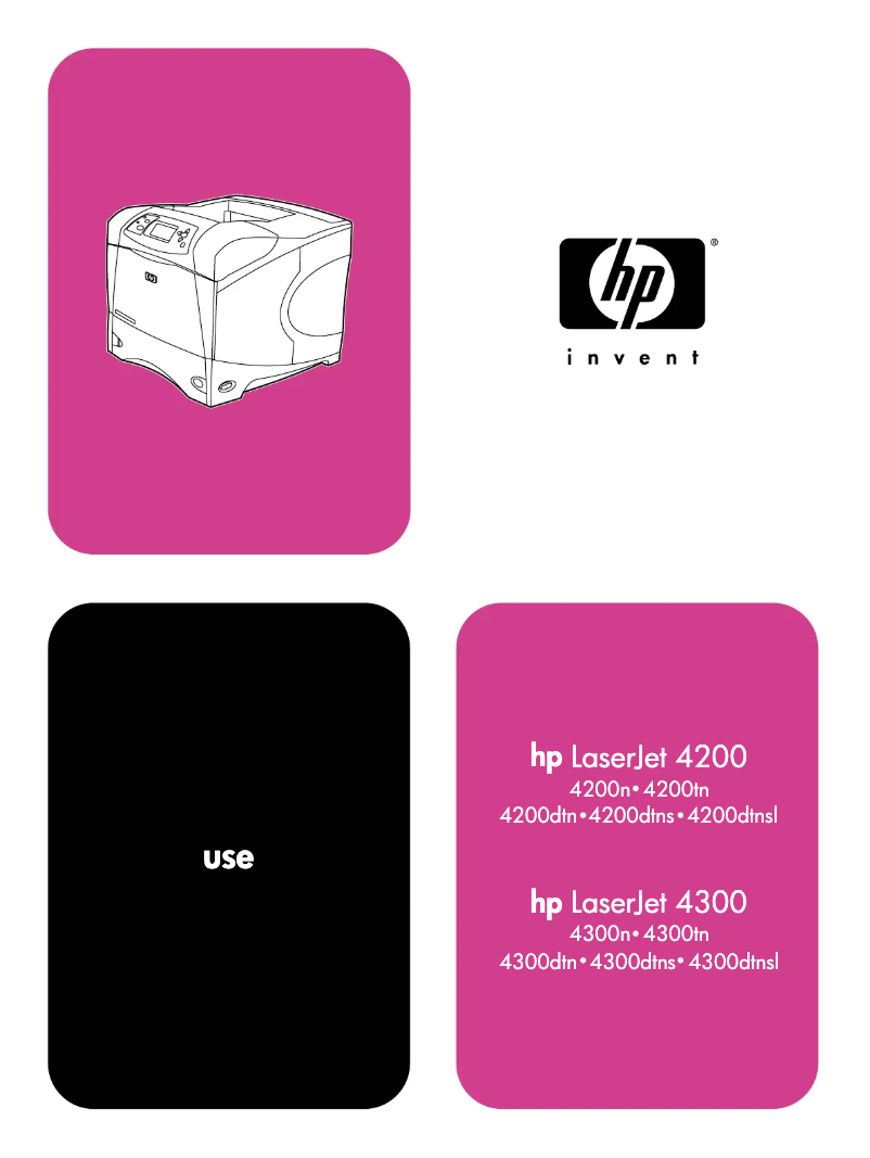 Page n°1 - Manuel utilisateur HP LaserJet 4300dtnsl