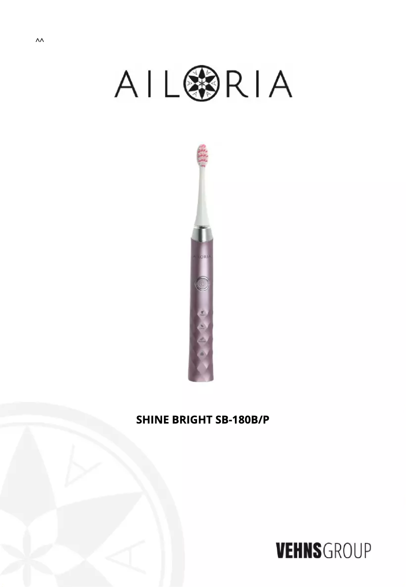 Page 1 de la notice Manuel utilisateur Ailoria Shine Bright SB-180B/P