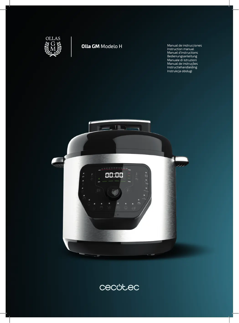 Page 1 de la notice Manuel utilisateur Cecotec Olla GM Modelo H