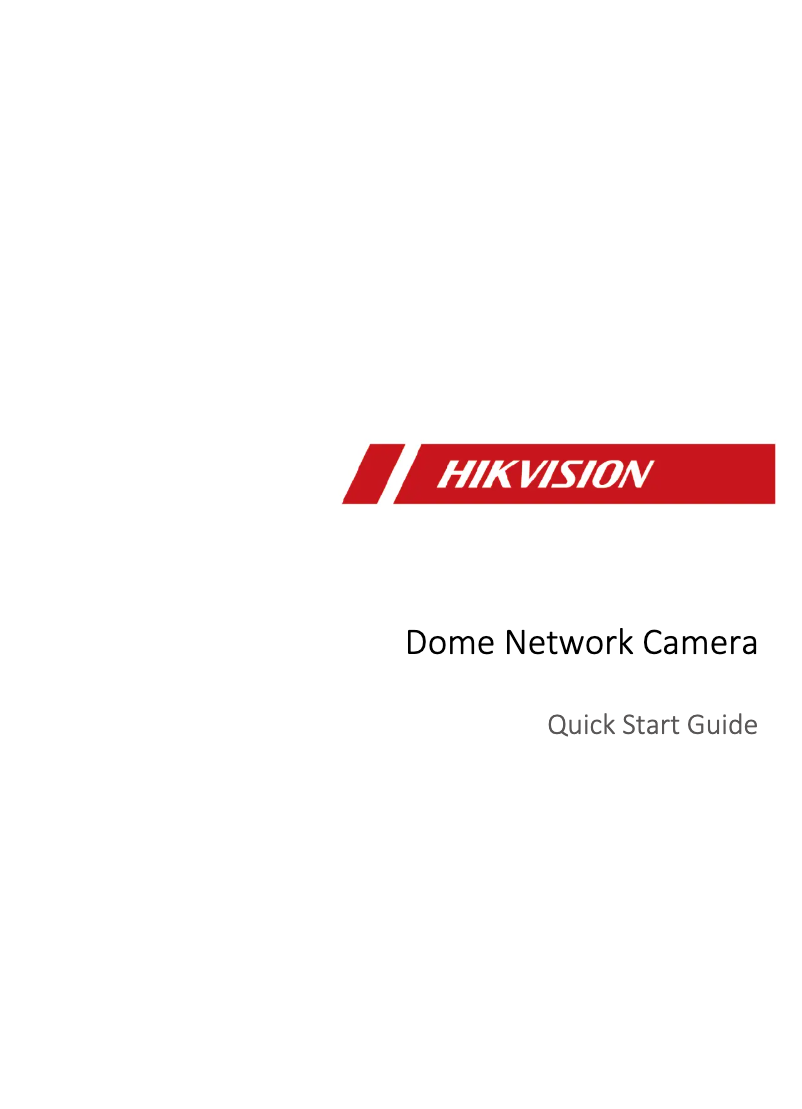 Page 1 de la notice Guide de démarrage rapide Hikvision DS-2CD2121G0-IW