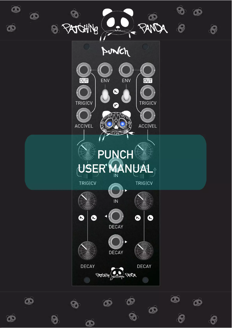 Page 1 of the manual User Manual Patching Panda Punch V3