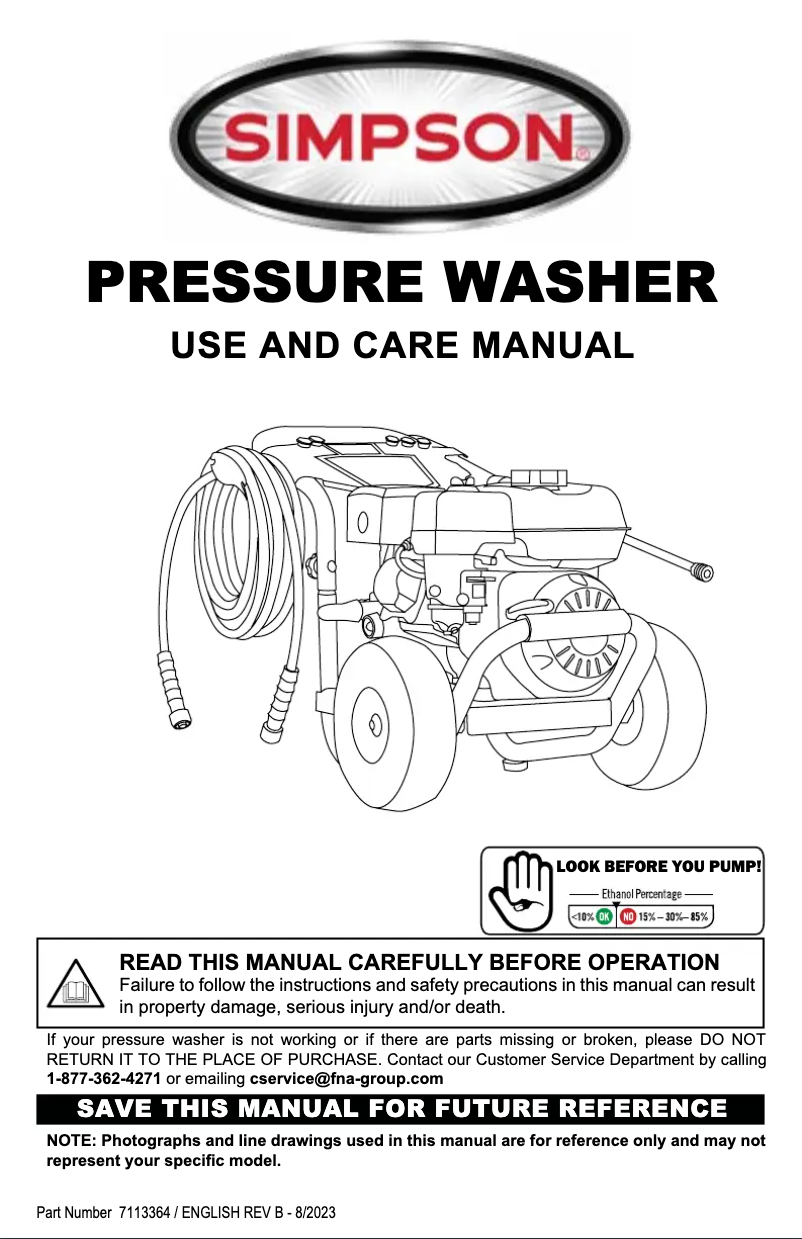 Página 1 del manual Manual de usuario Simpson PowerShot PS-61042-S