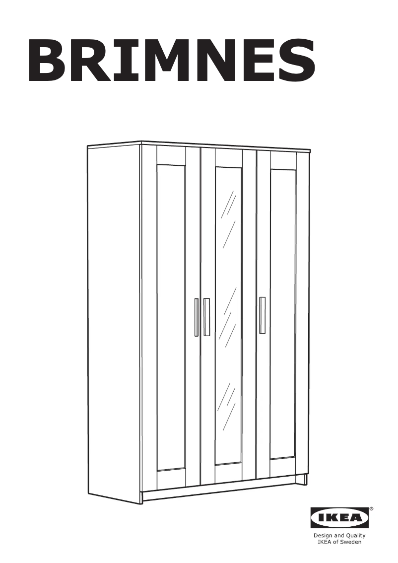 Page 1 de la notice Manuel utilisateur Ikea BRIMNES 903.947.19