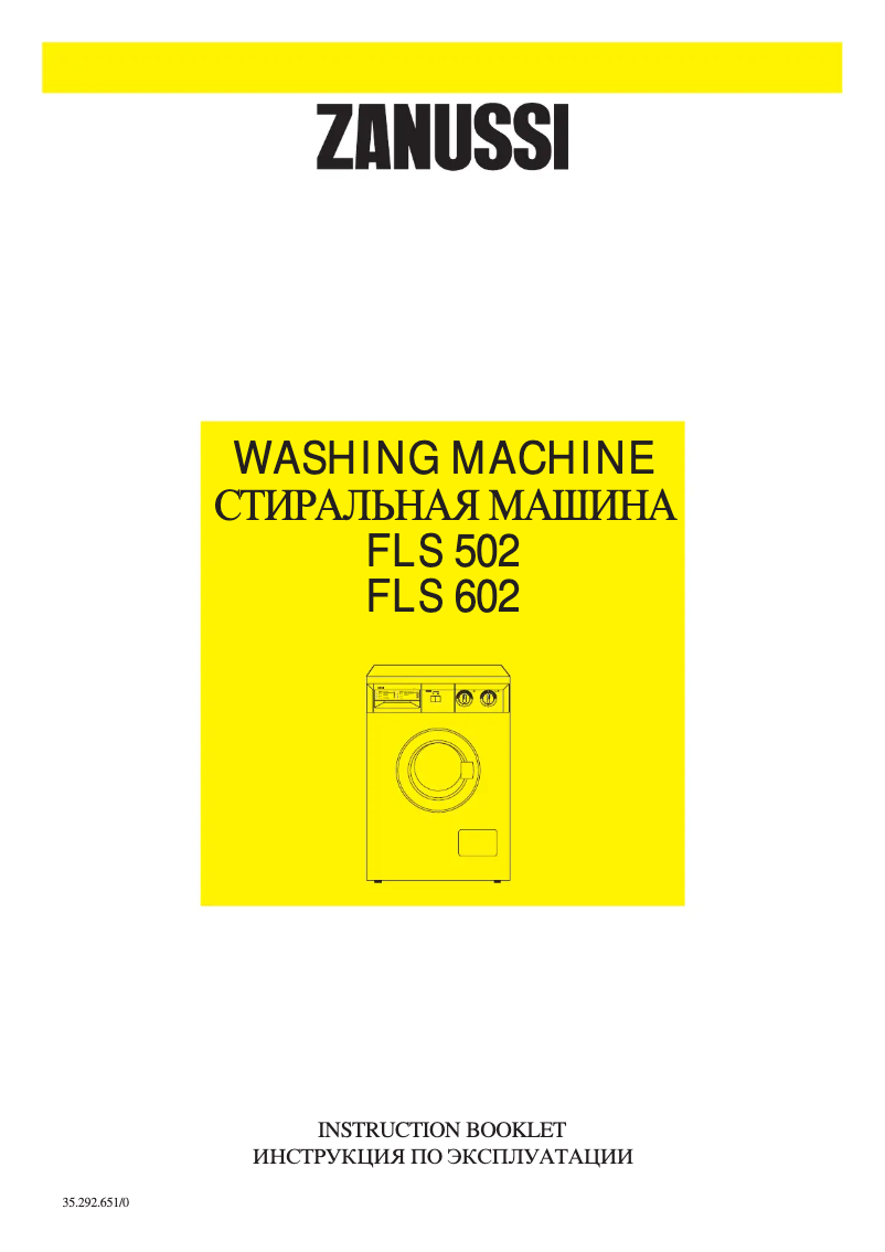 Page 1 de la notice Manuel utilisateur Zanussi FLS 502