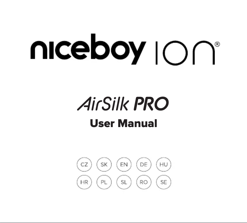 Page 1 de la notice Manuel utilisateur Niceboy ION AirSilk PRO