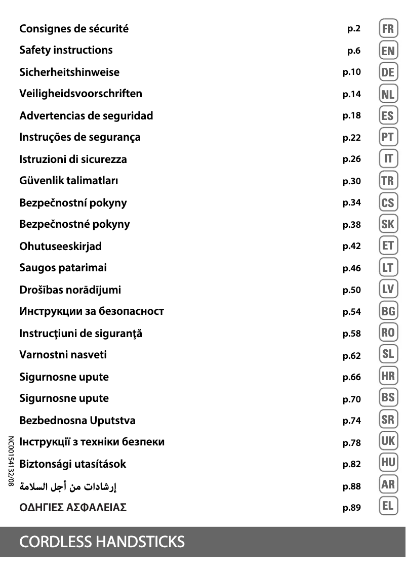 Page 1 de la notice Manuel utilisateur Rowenta X-PERT 3.60 RH6985