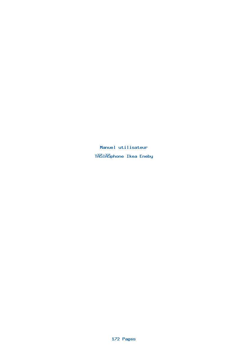 Page 1 de la notice Manuel utilisateur Ikea Eneby