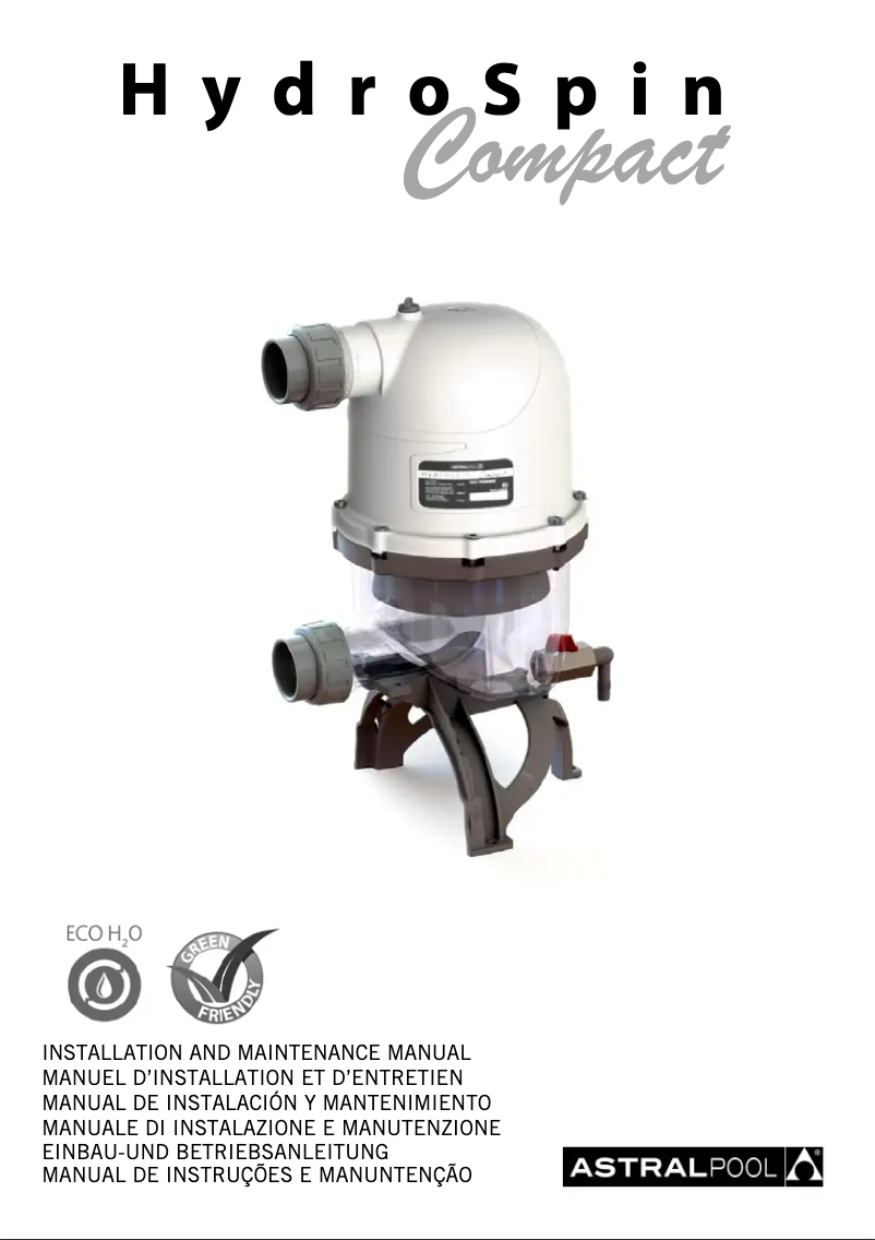 Página 1 del manual Manual de usuario AstralPool HydroSpin Compact