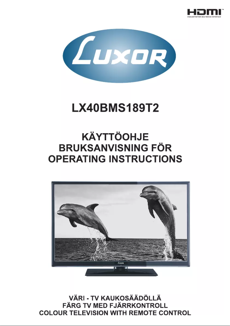 Page 1 de la notice Manuel utilisateur Luxor LX40BMS189T2
