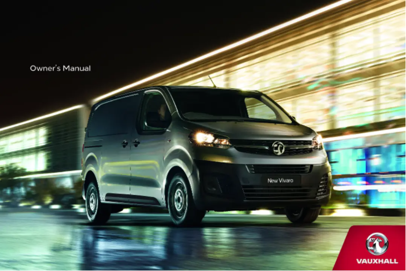 Page 1 of the manual User Manual Vauxhall Vivaro (2015)