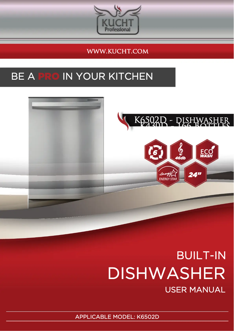 Page 1 of the manual User Manual Kucht K6502D