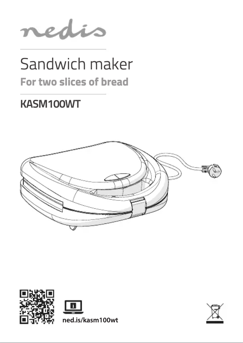 Page 1 de la notice Manuel utilisateur Nedis KASM100WT