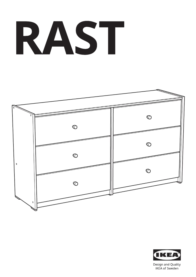 Page 1 de la notice Manuel utilisateur Ikea RAST 005.821.64