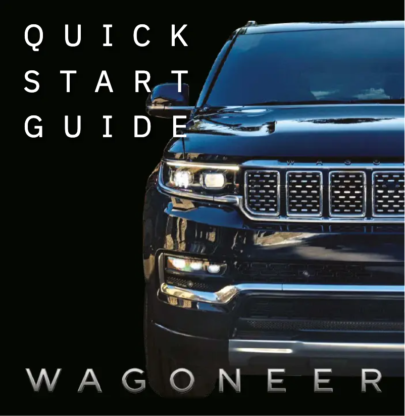 Page 1 de la notice Guide de démarrage rapide Jeep Grand Wagoneer (2022)