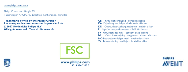 Page n°1 - Manuel utilisateur Philips AVENT SCD371