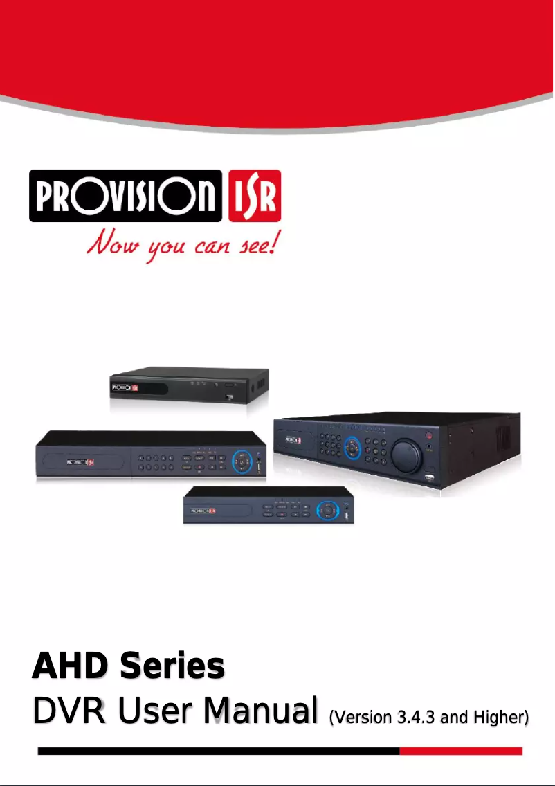 Page 1 de la notice Manuel utilisateur Provision-ISR SA-4050AHD-2(MMA)