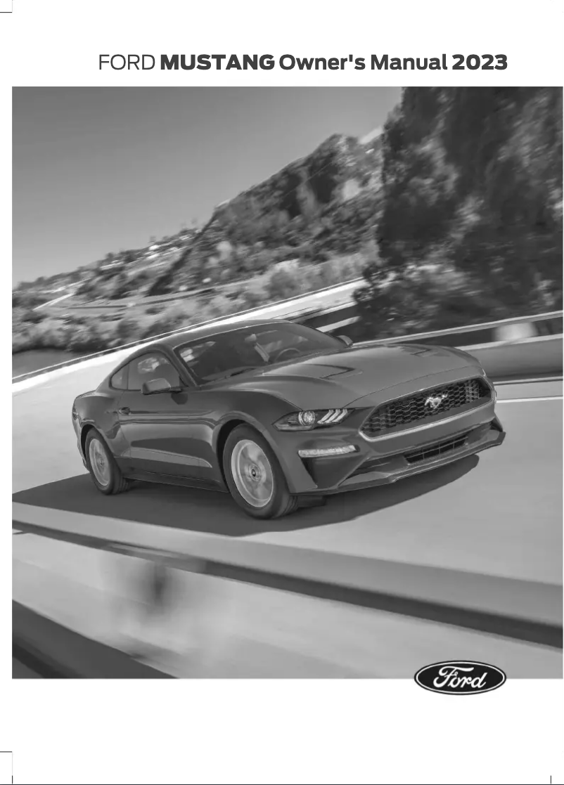 Page 1 de la notice Manuel utilisateur Ford Mustang (2023)