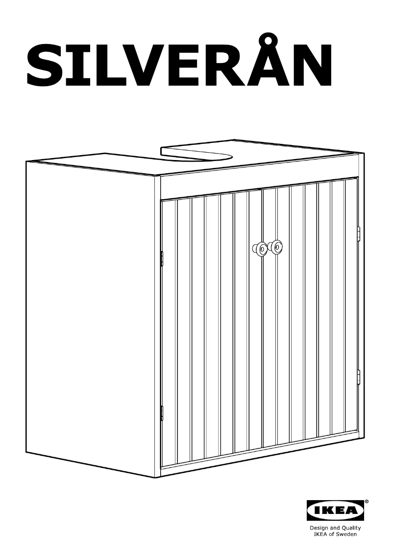 Page 1 de la notice Mode d'emploi Ikea SILVERAN