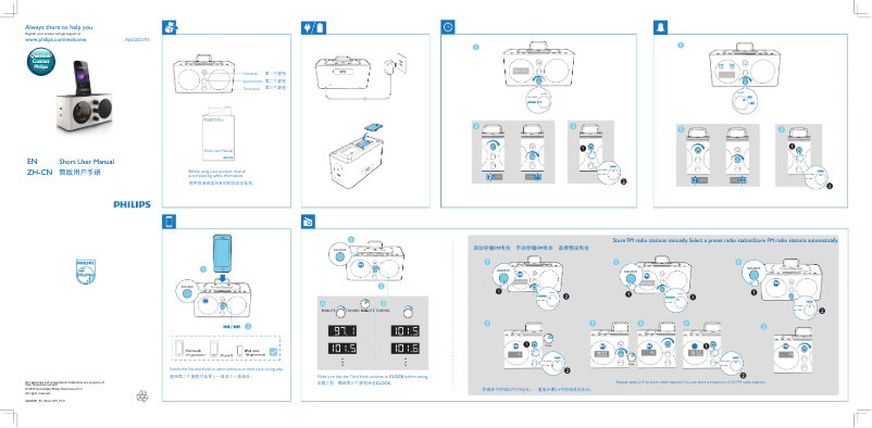 Página 1 del manual Guía de inicio rápido Philips AJ6200