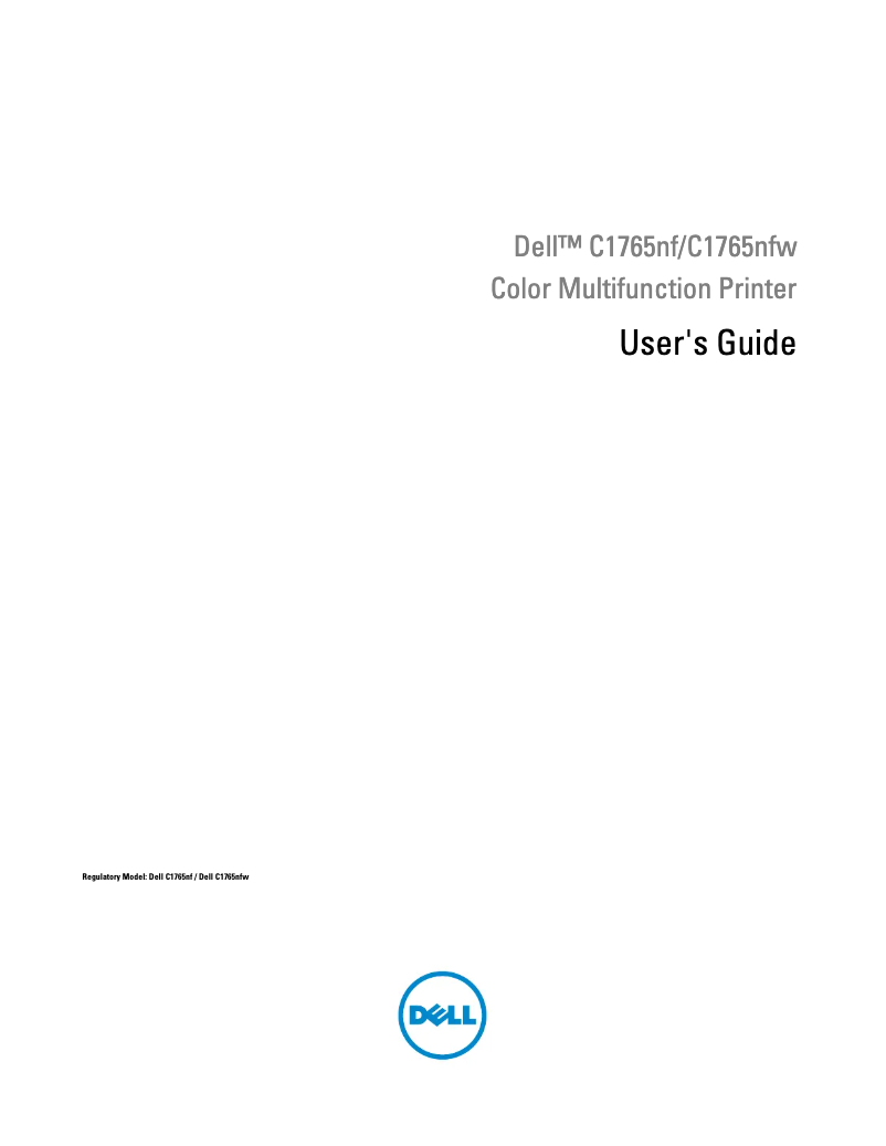 Página 1 del manual Manual de usuario Dell C1765nfw