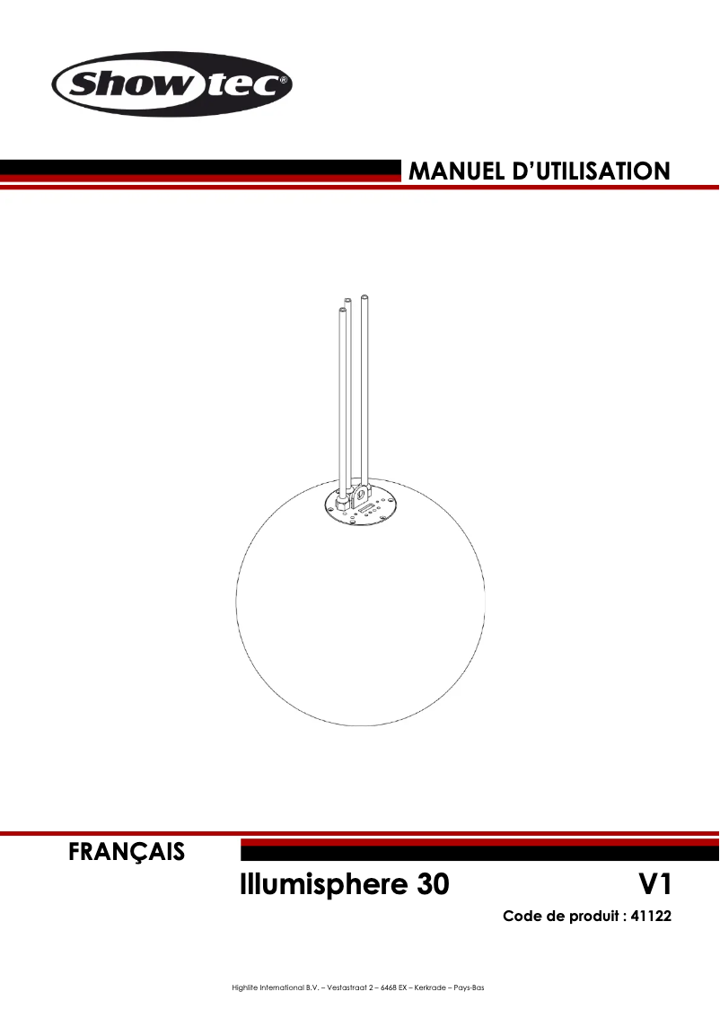 Image de la première page du manuel de l'appareil Illumisphere 30